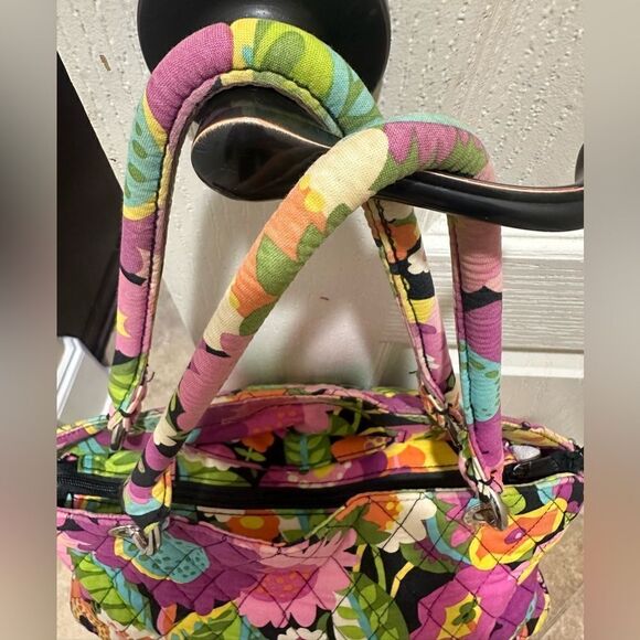 RETIRED 2012 VINTAGE Vera Bradley VaVa Voom Handbag Shoulder Bag Floral Quilted - Picture 3 of 16